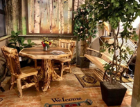 log outdoor furniture