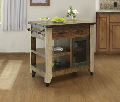 rustic kitchen island