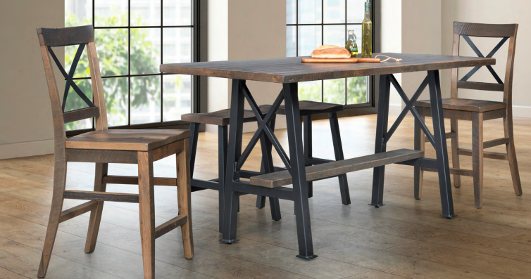 Urban Barnwood High Bridge Table